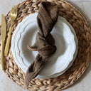 Lot de 36 assiettes blanche en grès Charlotte