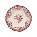 Lot de 6 assiettes creuses 22cm en porcelaine Faustine