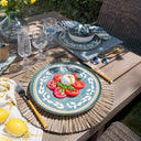 Lot de 6 assiettes plates 28cm en faïence Capria