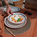 Lot de 6 assiettes creuses 21cm en faïence Amatxi