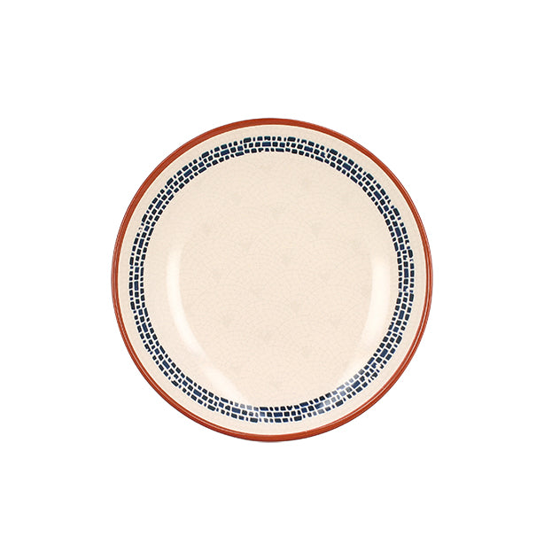 Lot de 6 assiettes creuses 21cm en faïence Amatxi