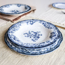 Lot de 6 assiettes creuses 22cm en grès Faustine