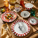 Lot de 6 assiettes creuses 20cm en porcelaine Cocorico