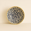 Lot de 6 assiettes creuses 20cm en grès décor bleu Héraclée