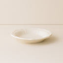 Lot de 6 assiettes creuses blanche en grès 22cm Charlotte