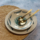 Lot de 6 assiettes creuses 20 cm en faïence Sardine