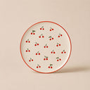 Lot de 6 assiettes plates 26cm en grès Cerise