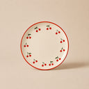 Lot de 6 assiettes à dessert 20cm en grès Cerise