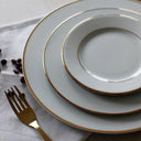 Lot de 6 assiettes à dessert 20.5cm en porcelaine Classic Filet Or