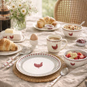 Lot de 6 assiettes à dessert 19cm en grès Gallina
