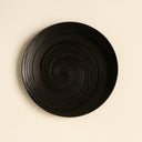Lot de 6 assiettes à dessert 21cm en grès noir Tornade