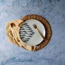Lot de 6 assiettes plates 26.5cm en porcelaine Pescare