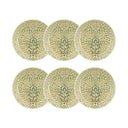 Lot de 6 assiettes creuses 20,5cm en grès Jade