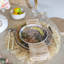Lot de 6 assiettes plates 26 cm en grès Corfou
