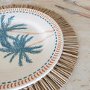 Lot de 6 assiettes plates 26 cm en grès Tropique