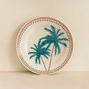 Lot de 6 assiettes plates 26 cm en grès Tropique