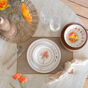 Lot de 6 assiettes à dessert 18cm en grès Tropique