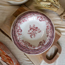 Lot de 6 assiettes creuses 22cm en porcelaine Faustine
