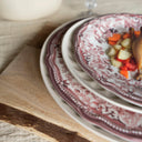 Lot de 6 assiettes à dessert 20cm en porcelaine Faustine