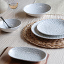 Lot de 6 assiettes à dessert 20cm en porcelaine blanc Jasmin