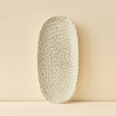 Lot de 6 plats ovales 19 cm en porcelaine blanc Jasmin
