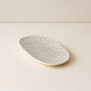 Lot de 6 plats ovales 23,5 cm en porcelaine blanc Jasmin