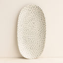 Lot de 6 plats ovales 23,5 cm en porcelaine blanc Jasmin