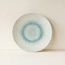 Lot de 6 assiettes creuses 21 cm en porcelaine blanc et bleu Aqua
