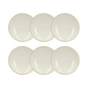 Lot de 6 assiettes creuses 21 cm en porcelaine blanc Nuance