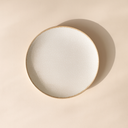 Lot de 6 assiettes à dessert 20 cm en porcelaine blanc Nuance