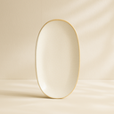 Lot de 6 plats 23.5 cm en porcelaine Nuance