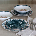Lot de 36 assiettes en porcelaine Botanic