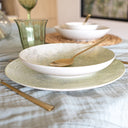 Lot de 6 assiettes creuses 21 cm en porcelaine Natura