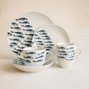 Lot de 60 assiettes en porcelaine Pescare