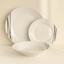 Lot de 36 assiettes en porcelaine Carbone