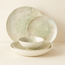 Lot de 60 assiettes en porcelaine Natura