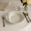 Lot de 6 assiettes creuses 20cm en porcelaine Carbone