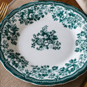 Lot de 6 assiettes plates 26cm en grès Faustine vert