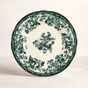Lot de 6 assiettes plates 26cm en porcelaine Faustine vert