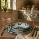 Service de table 36 pièces en grès Faustine vert