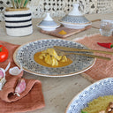 Lot de 6 assiettes plates 27cm en porcelaine Byzance