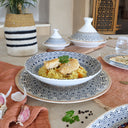 Lot de 6 assiettes creuses 21cm en porcelaine Byzance