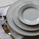 Service de table 36 pièces en porcelaine Filet or