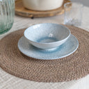 Lot de 6 assiettes creuses 21cm en porcelaine Aqua
