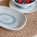 Lot de 6 plats 19 cm en porcelaine Aqua
