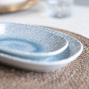 Lot de 6 plats 23.5 cm en porcelaine Aqua