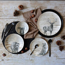 Lot de 6 assiettes creuses 21cm en porcelaine Lachat