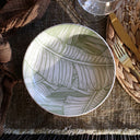 Lot de 6 assiettes creuses 20.5cm en grès Leaves