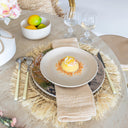 Lot de 6 assiettes à dessert 20.5cm en grès beige Arita