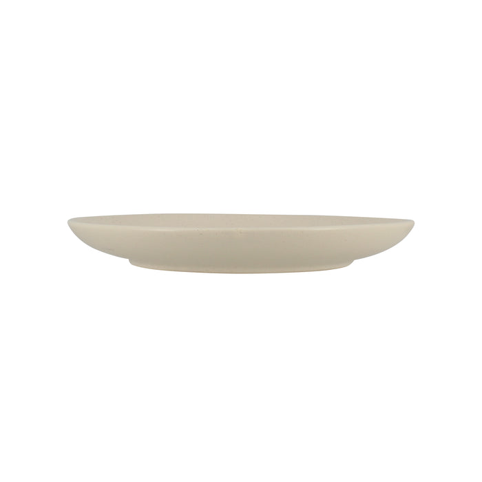 Lot de 6 assiettes coupes 20.5cm en grès beige Arita